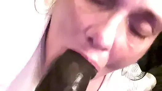 Licking and Slurping on This Cock