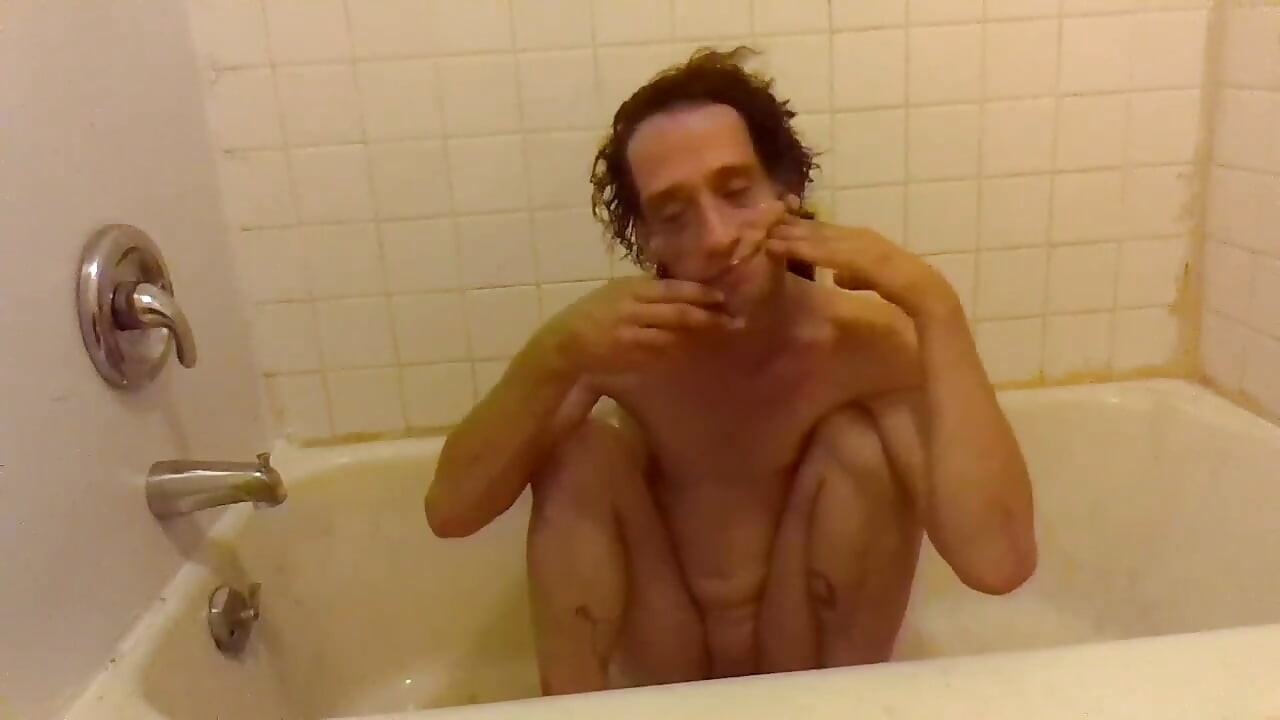 Face Shaving, Squatting in a Bathtub