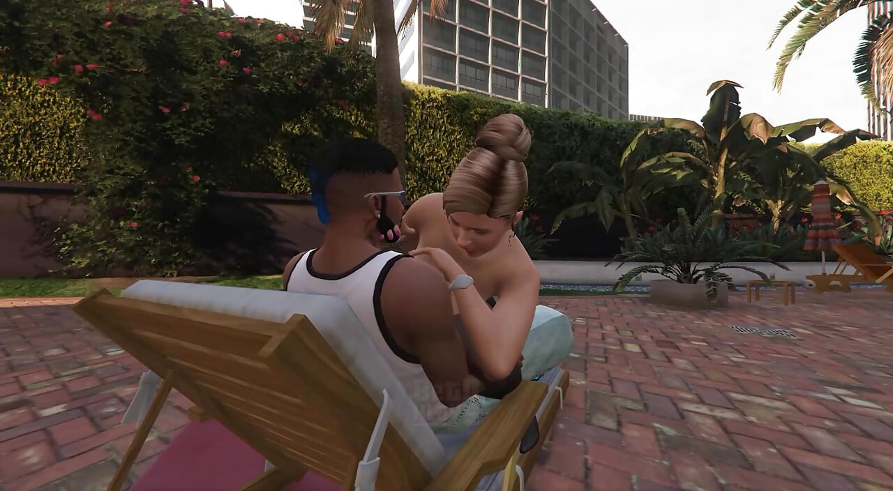 GTA 5 Franklin ja Amanda - Kiinni tuijottamassa parvekkeelta (osa 1)