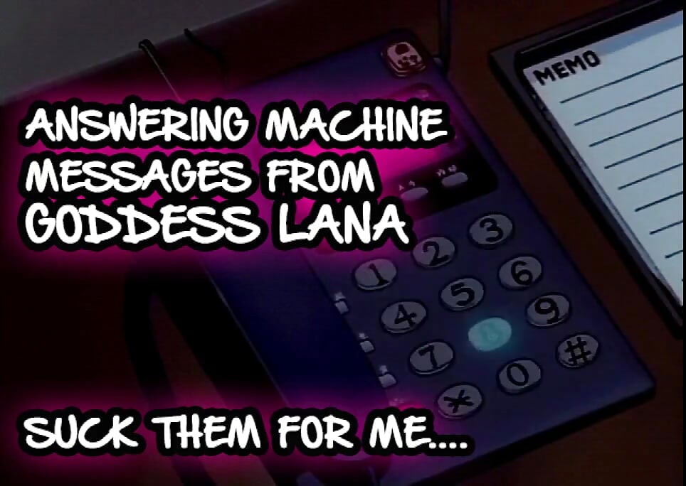 AUDIO ONLY - Answering machine messages 1 suck them for me