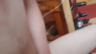 First time dildo anal play