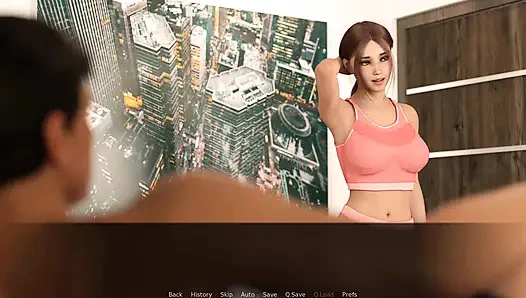 Because I Love Her - girl atted slutty in the gym and after that sucked her boyfriend's cock ep 2.