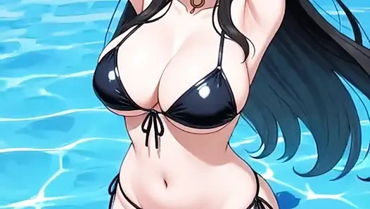 Üvey anne mayo giyerken yüzme havuzunda videolarla üvey oğlunu baştan çıkarıyor - edepsiz 31 talimatı