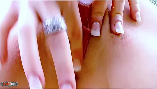 Moana Mendez: Sexy Hot Teen in the Forest Spreading Her Pussy
