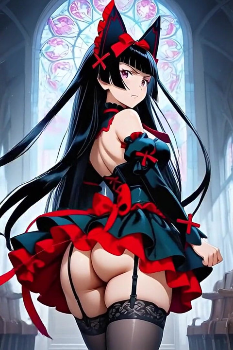 Rory Mercury Seduced Yohji Itami Right in the Temple in the Ai Adaptation of Gateway