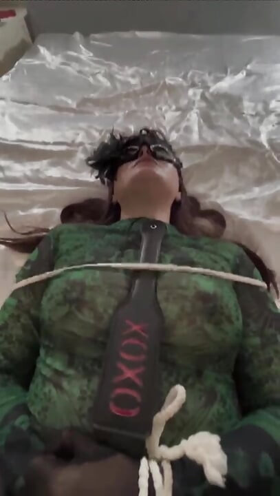 Wife tied up, fucked and swallows big cock cumload