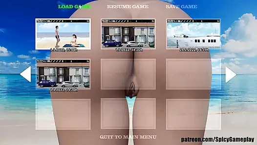 Willy D'nin maceraları: büyük memeli kız, plaj gırtlağına kadar alma ve gırtlağına kadar alma ep 25