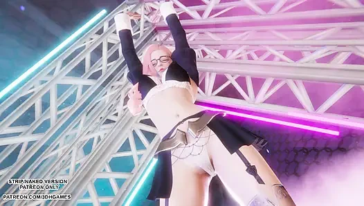 MMD Love It - Seraphine Sexy Kpop Dance League of Legends Hentai Uncensored 4K 60FPS