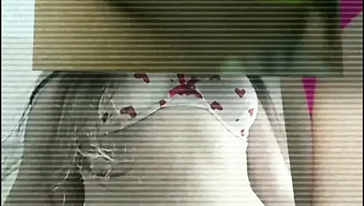 Just a cute naughty student, making a striptease and showing her tongue out begging for u put your hard cock on my mouth