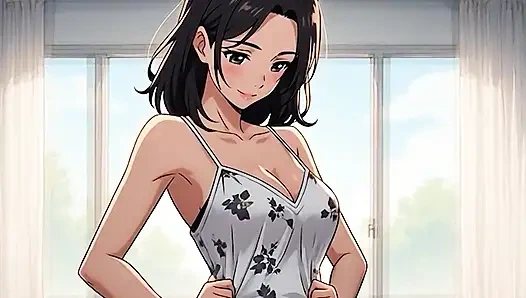 Yapay zeka tarafından oluşturulan çizgi film, 18 yaşındaki hentai orta yaşlı seksi kadının tombul kabarık meme uçlarının sansürsüz videosu, 3 boyutlu çizgi film videosu