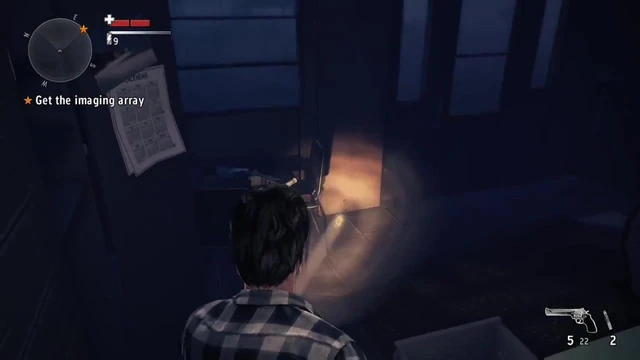Shadow guy push Alan Wake's and now stuck.