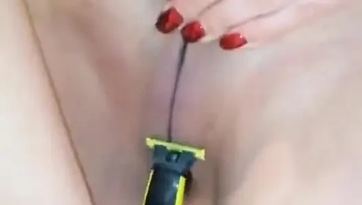Emma's Pussy Shaving in Bath. Perfect Shaved Pussy