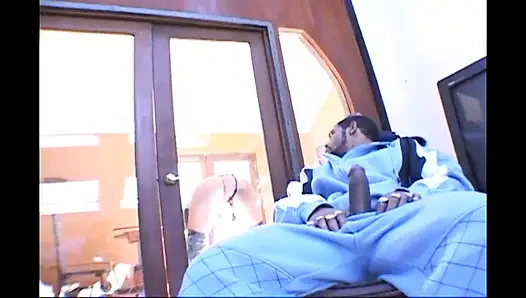 Big black cock destroys petite blonde