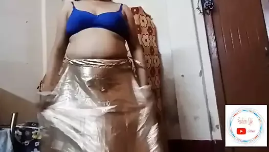 Saree opening deshi video bhabi Jharna