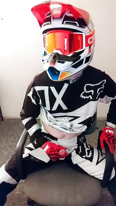 Mx Motoboy Cumming on Mx Helmet