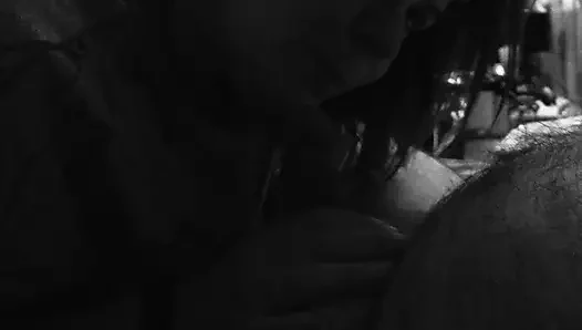 Wife giving me a blowjob. We where testing out a new 4k camera
