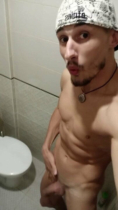 I am in the bathroom