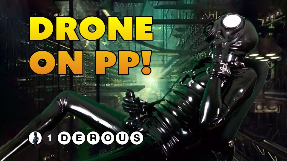 Rubber Drone Jacks Off in Webcam Session!