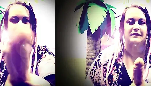 Suck it sissy suck it dildo play with Goddess Lana