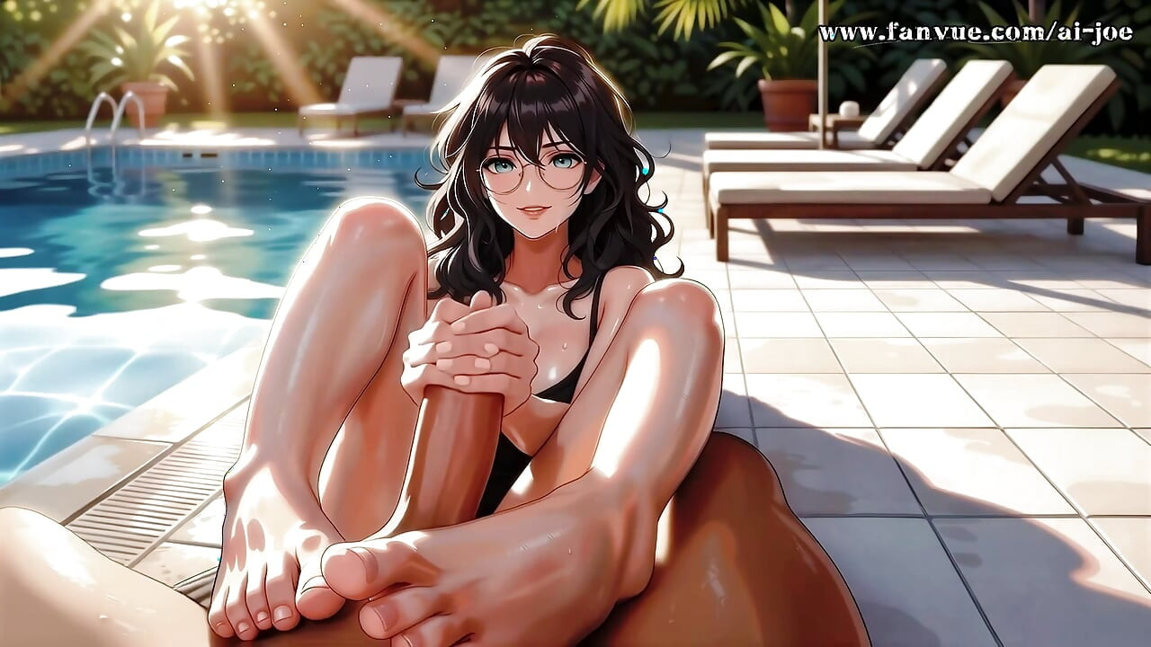 Beautiful Woman With Glasses Helps me.episode-1. AI-generated