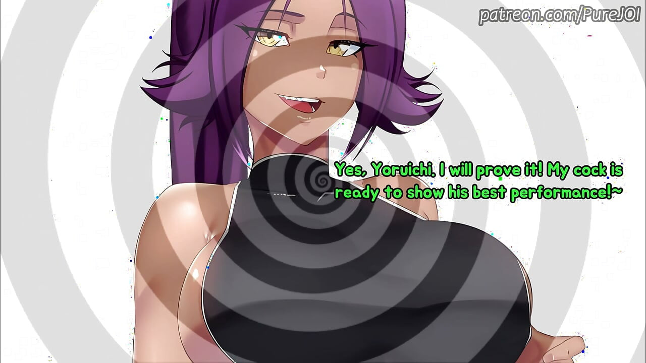 Looped! Yoruichi checks on your massive cock (Femdom JOI)