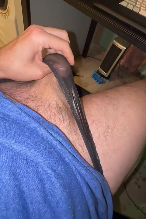 Impromptu Vibrator Makes My Cock Quickly so From Semi Hard to Ruined Cumshots