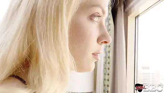 Белое очко Жизель Палмер уничтожено массивным большим черным членом принца Яхшуа