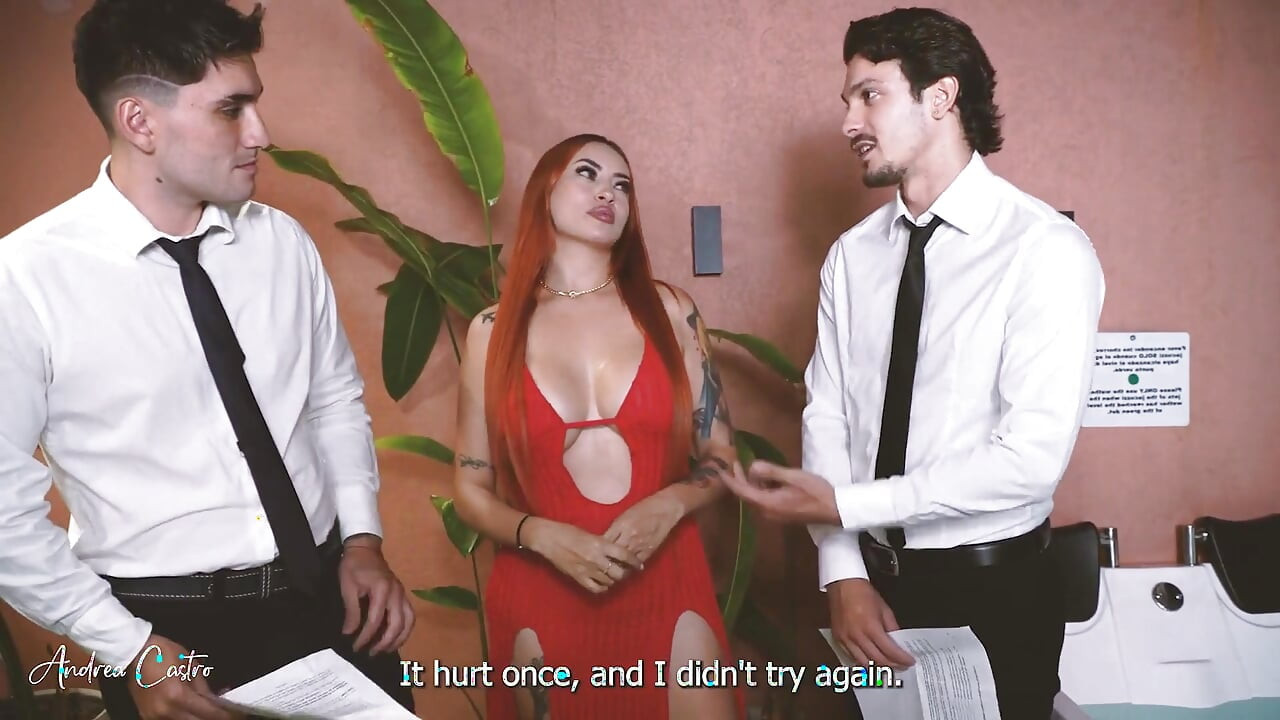 An Interview Ends with a Threesome with Two Cocks in My Pussy - Andrea Castro, Papi Rodriguez & JOE Dimarco