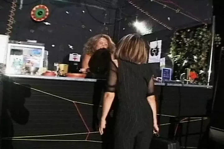 Attractive French dolls enjoy lesbo fun before hardcore foursome