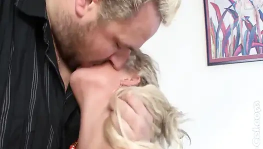 Hungarian Hottie Cynthia Gets Her Big Tits Roped by Cel