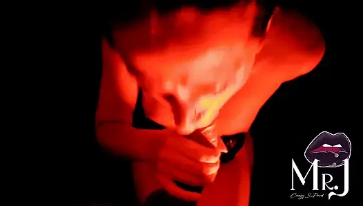 Nyx and MrJ... under a red light