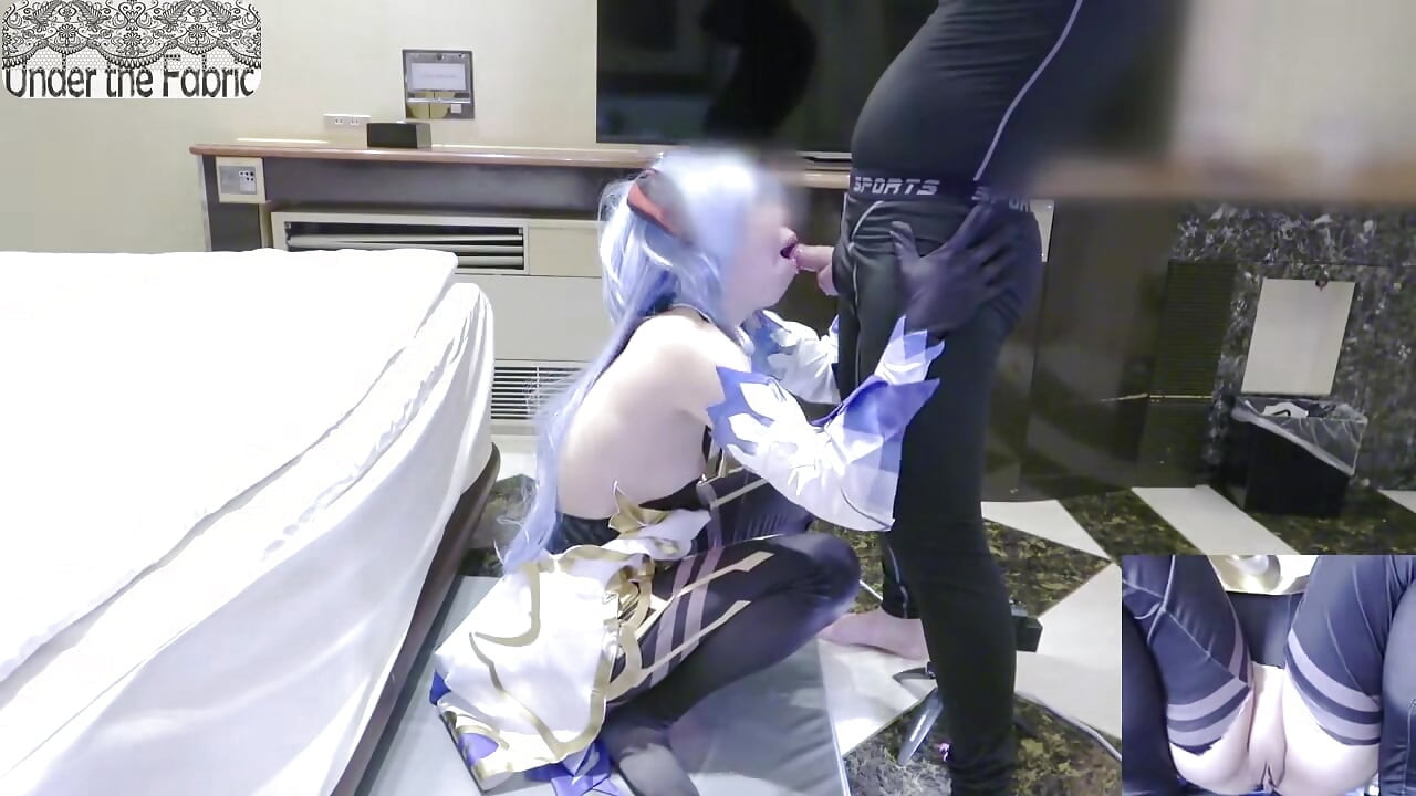 Office Lady Baker Weekend Cosplayer Ganyu Themed Hardcore Sex Climax