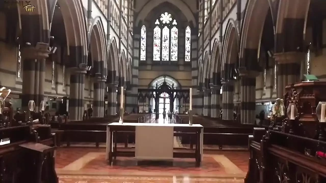 Your Prayers Have Been Answered - Barefoot in a Catholic Church - Sinful Feet Repent