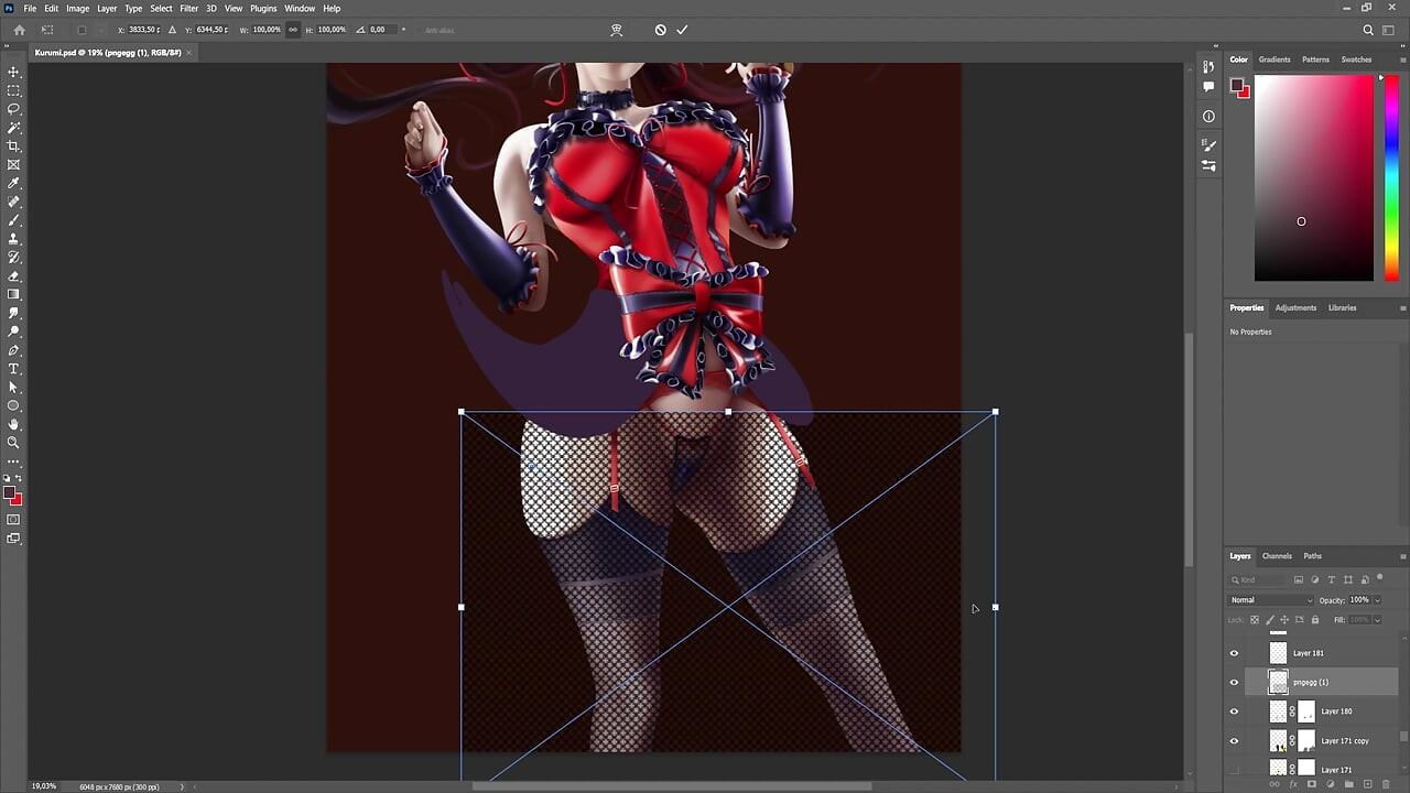 Kurumi timelapse sfw date a live
