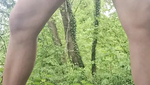With the dildo in the forest - swiss girl