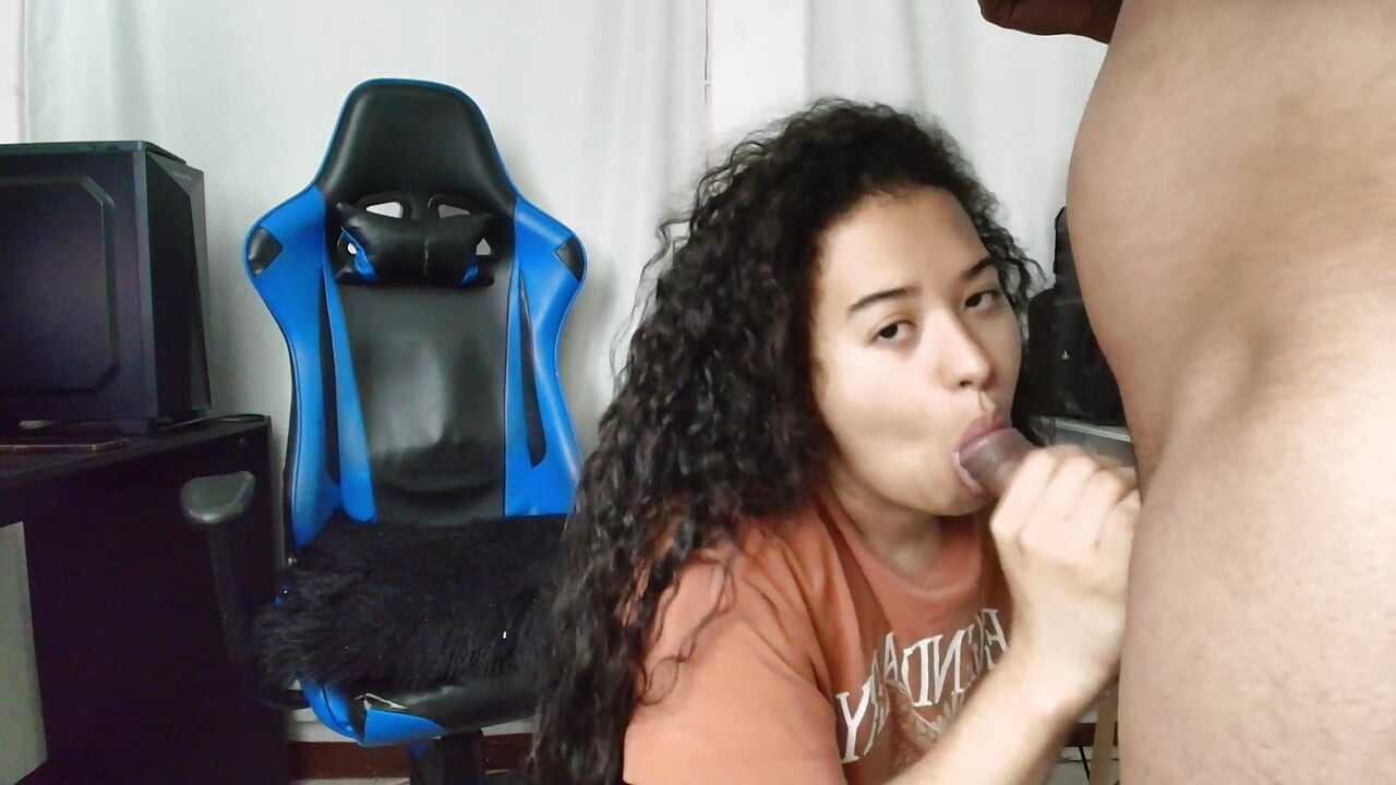 He sucks me and gets fucked on all fours, very slutty ema
