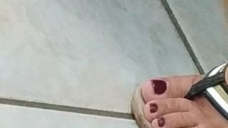 Asiatische Oma-Füße