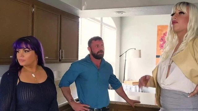 ADULT TIME Couple Gets Into A Threesome With Real Estate Age
