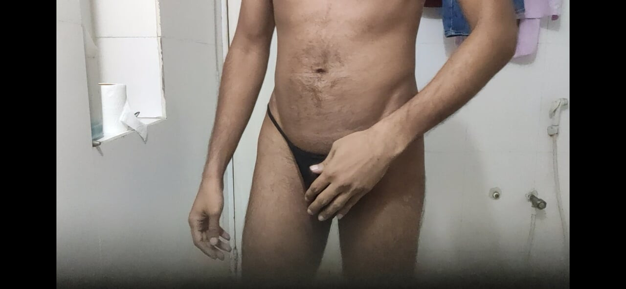 Watch My Sexy Black Thong Masturbation Class