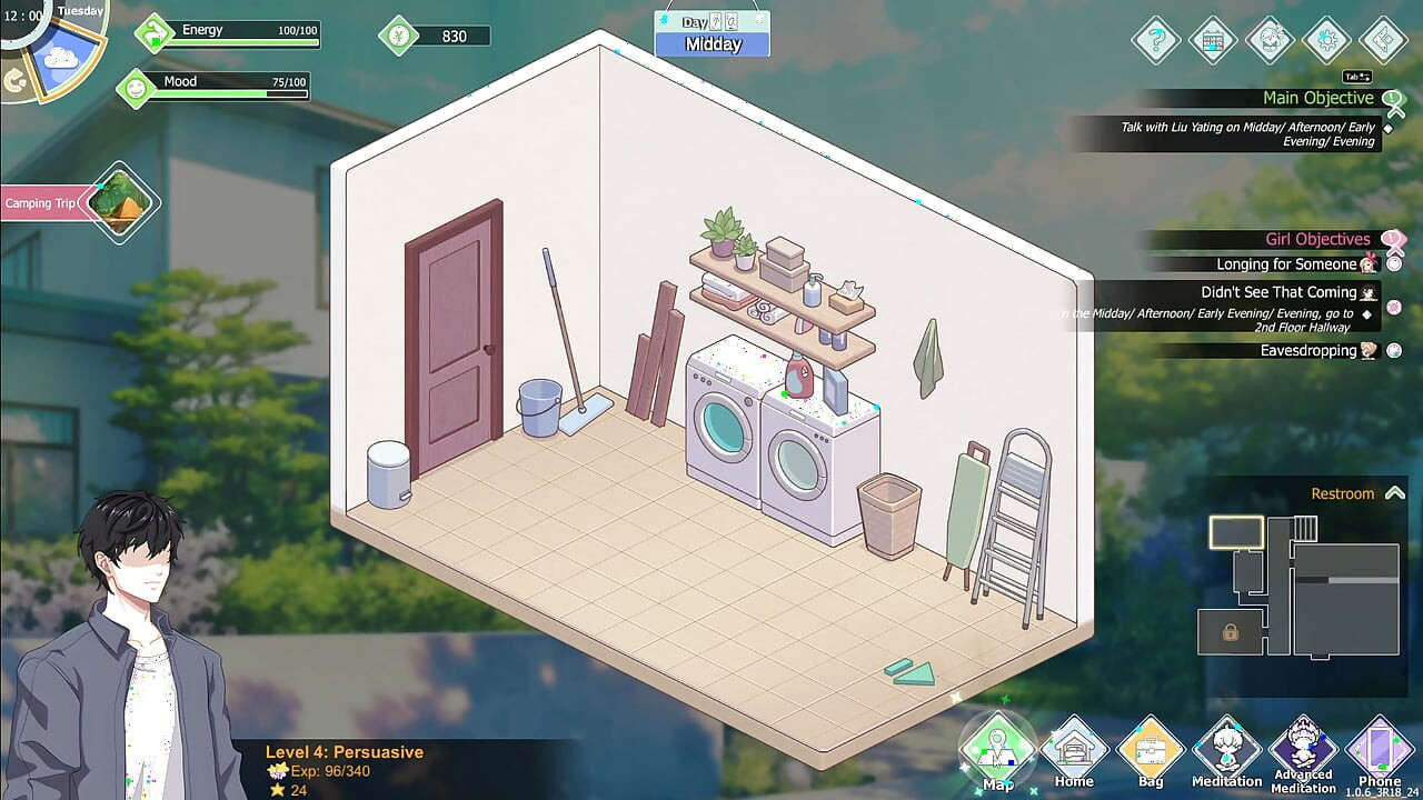 Happy student part 3! Washing machine sex!