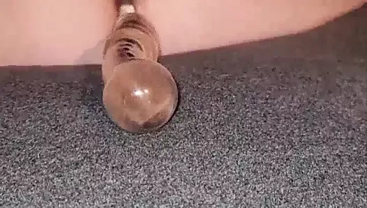 Object play in bed dp with lube bottle solo bbw