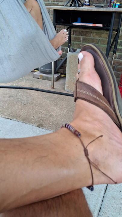 Do you like my sandals?