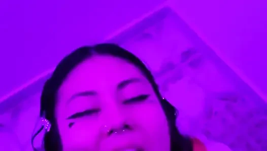 Beautiful Schoolgirl Dherlydoll Gives Me a Delicious Deepthroat Blowjob and Sloppy Cumshot in Her Mouth!