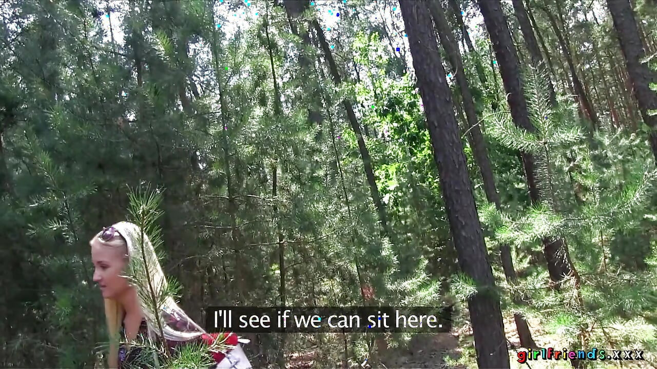 Girlfriends XXX - Petite Keira & Michelle Find a Secluded Spot for a Wild 3some & Pussy Licking in the Forest
