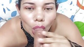 A princesa da noite dando um excelente boquete