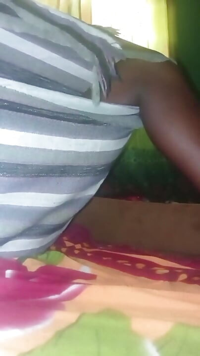 Flashing Big Black Ebony Ass