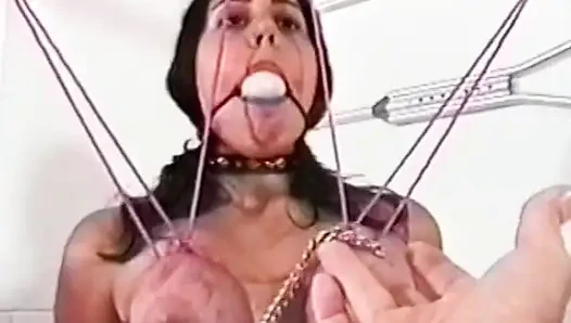 Big tits milf gets bound, gagged