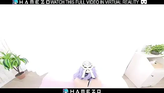 Сексуальная японская девушка Cocona Himekawa ублажает своего бойфренда, в VR.