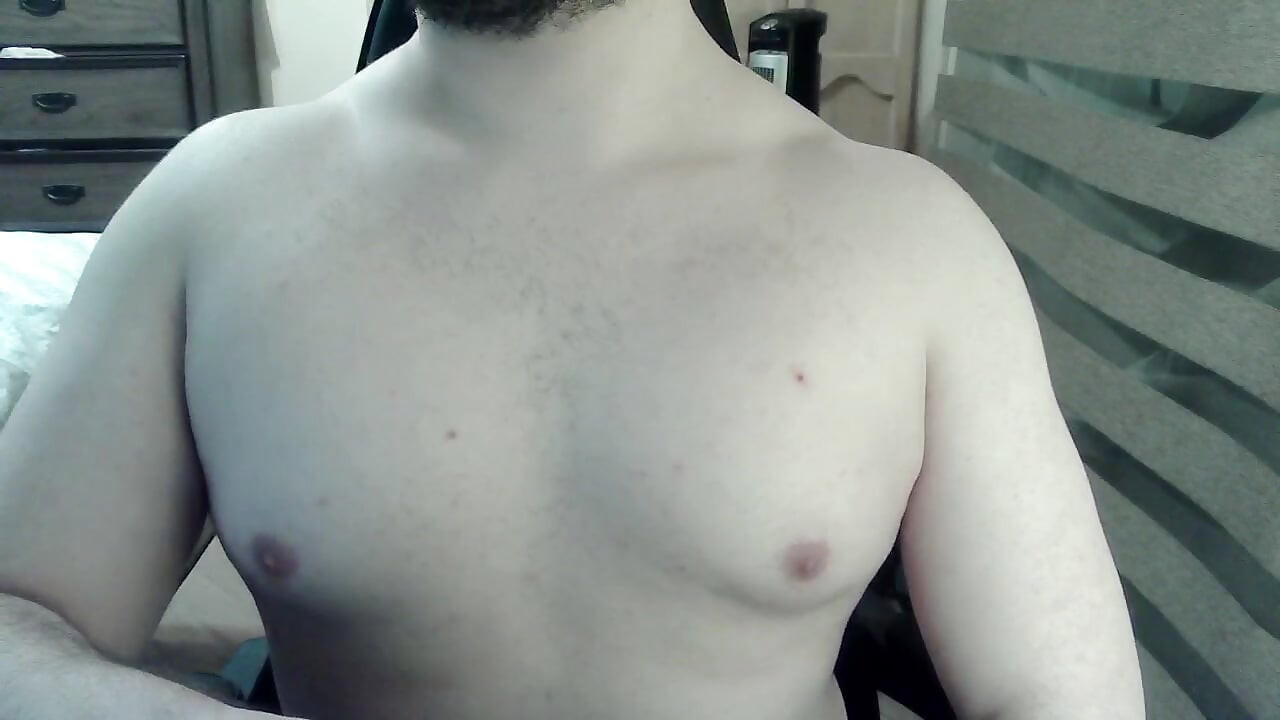 Hot camboy works his legs and nipples