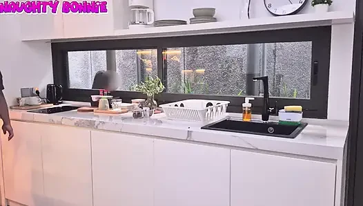Naughty Schoolgirl Sneakily Loads His Wife's Coffee With Fresh Cum Spit